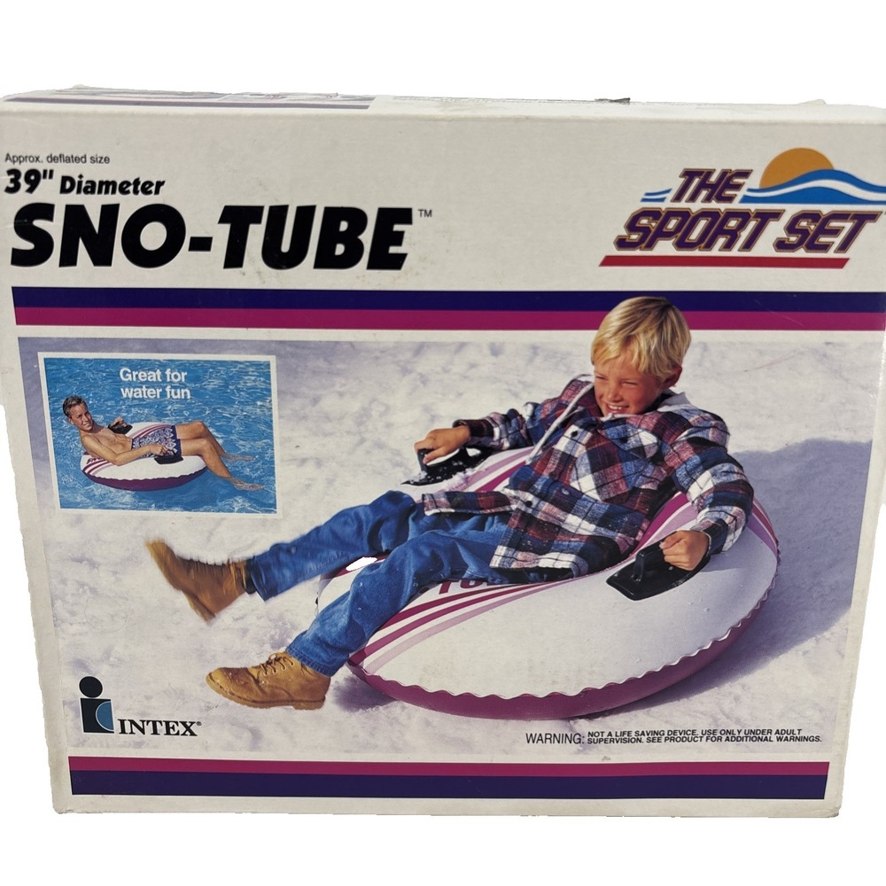 Intex The Sport Set 39 Inch‎ Sno-Tube 1997 New In Box #68202 Vintage NOS